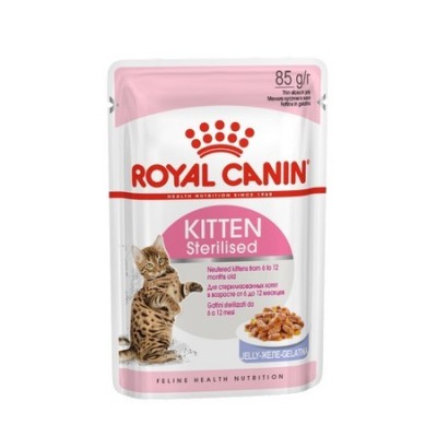 Royal Canin Kitten Sterilised Корм консервированный для стерилизованных котят до 12 месяцев, желе, 85г