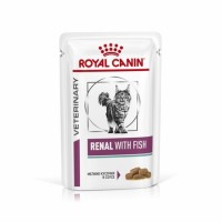 Royal Canin Renal Feline Корм диетический для взрослых кошек с тунцом для поддержания функции почек, соус, 85гр