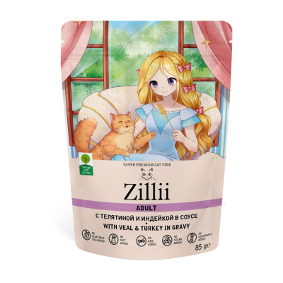 ZILLII Консервированный корм для взрослых кошек